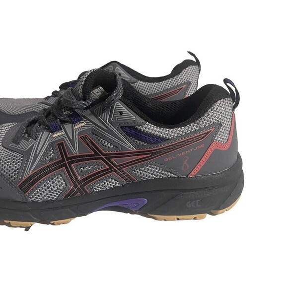 ASICS Women’s Gel-Venture 8 Trail Running Shoes Size 10 Gray Red 1012A708 - Picture 10 of 12
